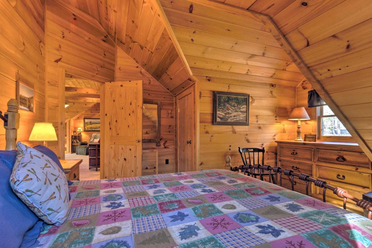 Lake Lure Log Cabin With Grill Steps To Beach! Villa Dış mekan fotoğraf