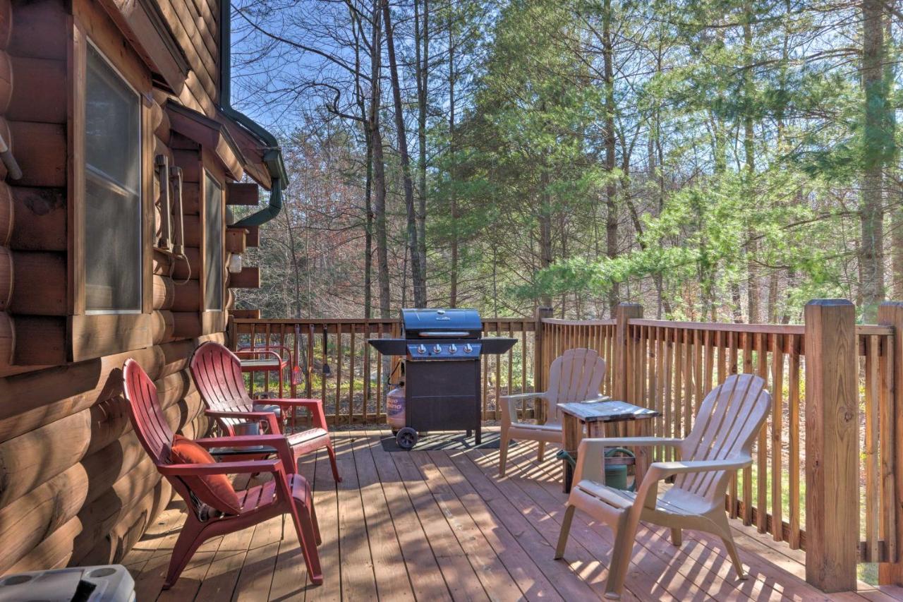 Lake Lure Log Cabin With Grill Steps To Beach! Villa Dış mekan fotoğraf