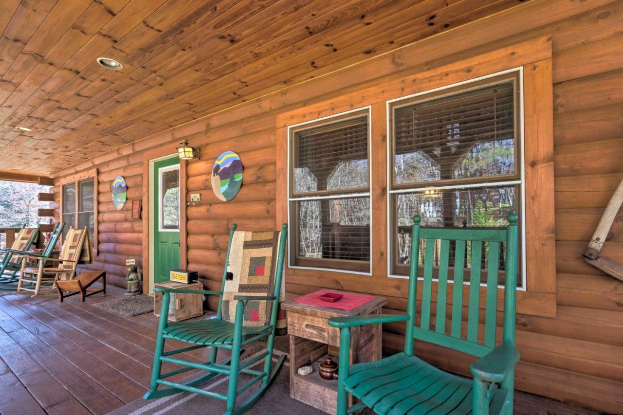 Lake Lure Log Cabin With Grill Steps To Beach! Villa Dış mekan fotoğraf