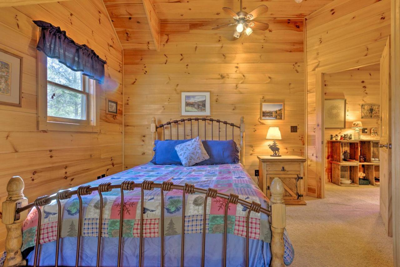 Lake Lure Log Cabin With Grill Steps To Beach! Villa Dış mekan fotoğraf